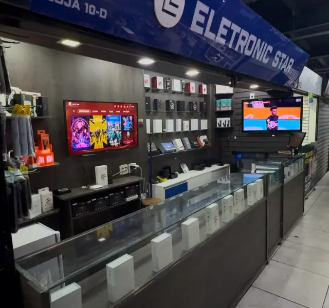 Linha completa de aparelhos de TV e eletrônicos Eletronic Star